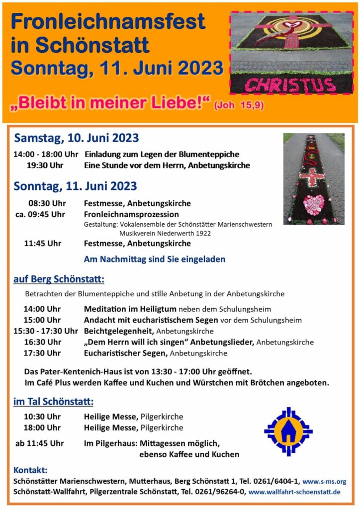 Fronleichnamsfest in Schönstatt 2023 Schönstätter Marienschwestern